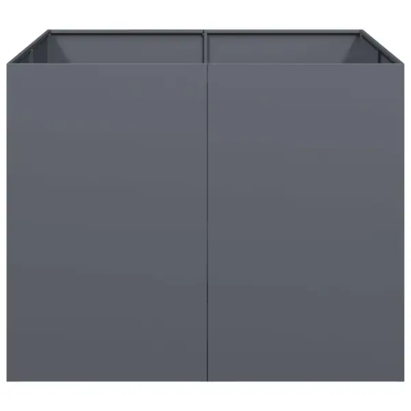 Terasest taimekast avatud põhjaga, antratsiithall, 100 x 100 x 80 cm – 4