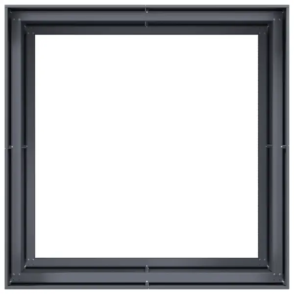 Terasest taimekast avatud põhjaga, antratsiithall, 100 x 100 x 80 cm – 5