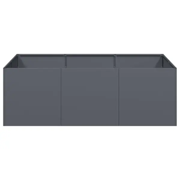 Külmvaltsitud terasest taimekast avatud põhjaga, antratsiithall, 120 x 80 x 40 cm – 4