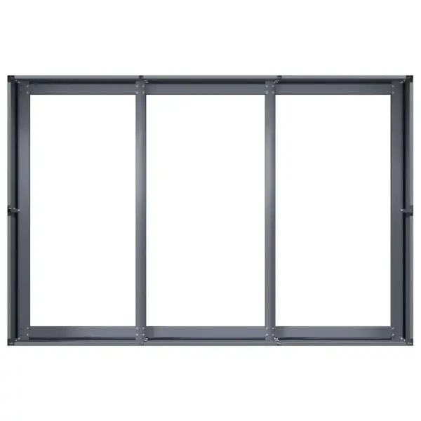 Külmvaltsitud terasest taimekast avatud põhjaga, antratsiithall, 120 x 80 x 40 cm – 5