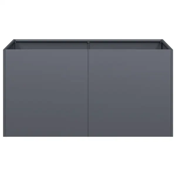 Külmvaltsitud terasest taimekast avatud põhjaga, antratsiithall, 80 x 40 x 40 cm – 4