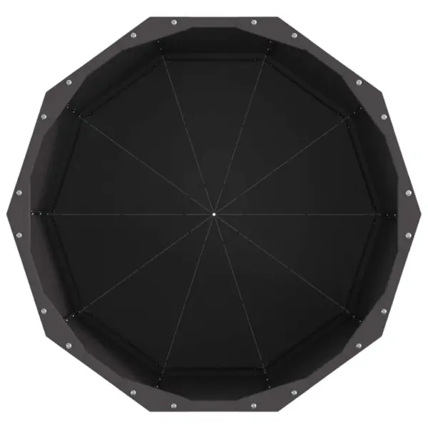 Terasest ümmargune taimekast, must, 60 x 60 x 50 cm – 6