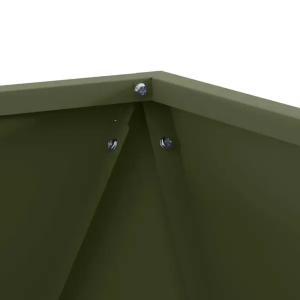 Terasest taimekast, oliiviroheline, 40 x 40 x 40 cm – 7