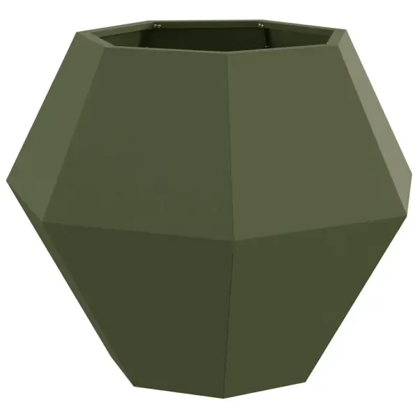Terasest taimekast, oliivroheline, 75 x 75 x 60 cm - 2