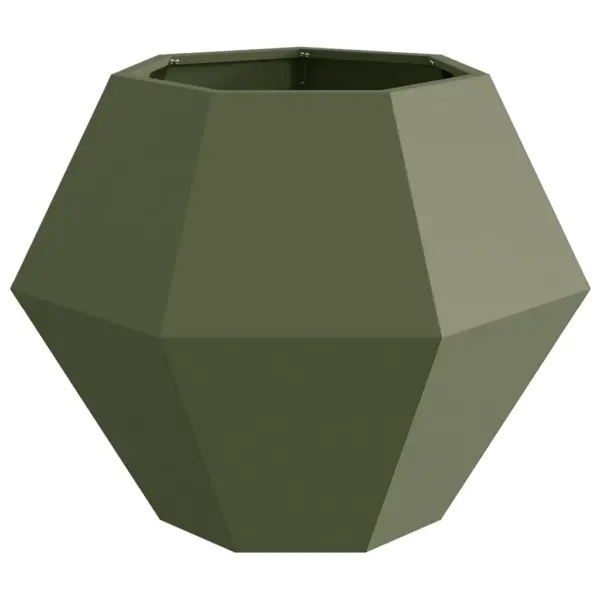 Terasest taimekast, oliivroheline, 75 x 75 x 60 cm - 5