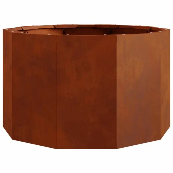 Ümmargune terasest taimekast, rooste toonis, 60 x 60 x 35 cm – 6