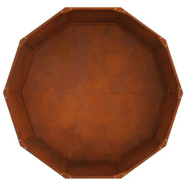 Terasest taimekast roostetoonis, 120 x 120 x 50 cm – 6