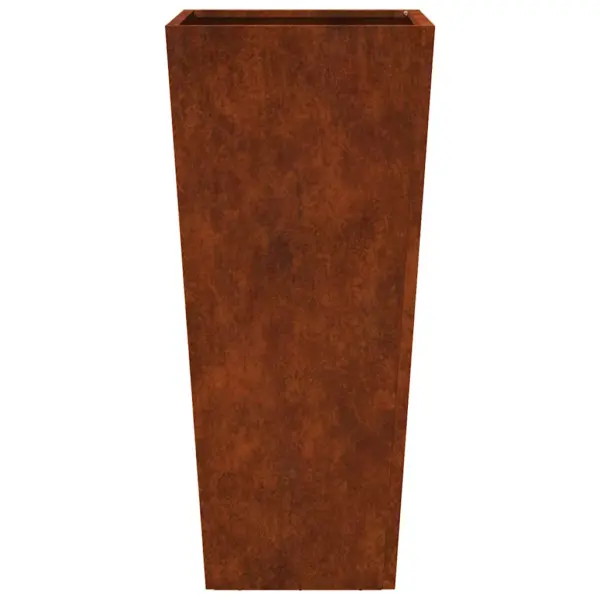 Kõrged ilmastikukindlast terasest taimekastid põhjaga, 2 tk, 35 x 35 x 75 cm – 8