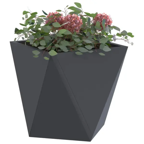 Terasest taimekastid välitingimustesse, 2 tk, antratsiit, 30 x 30 x 30 cm – 3