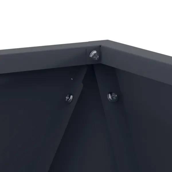 Terasest taimekastid välitingimustesse, 2 tk, antratsiit, 30 x 30 x 30 cm – 8