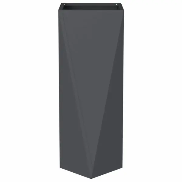 Kõrge terasest taimekast, antratsiit, 2 tk, 30 x 30 x 75 cm – 6