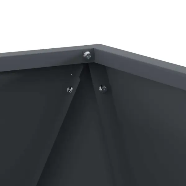 Terasest taimekastid 2 tk, antratsiit, 40 x 40 x 40 cm – 8