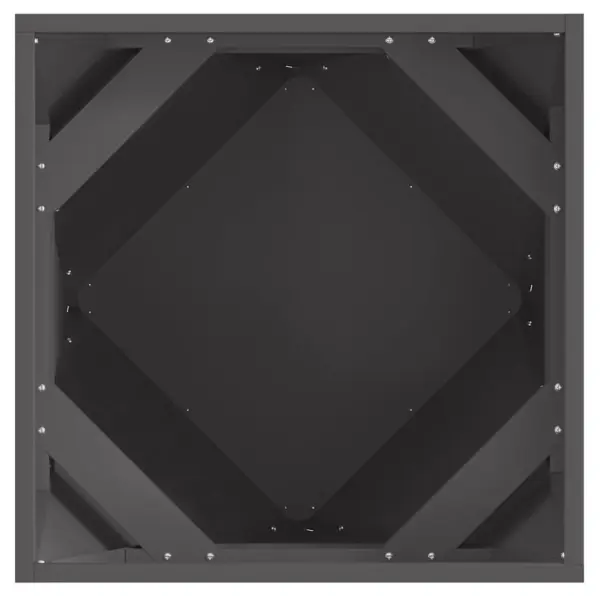 Terasest taimekastid, 2 tk, must, 50 x 50 x 50 cm – 7