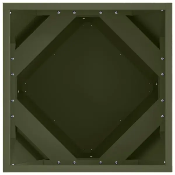 Terasest taimekastid, 2 tk, oliivroheline, 40 x 40 x 40 cm – 7