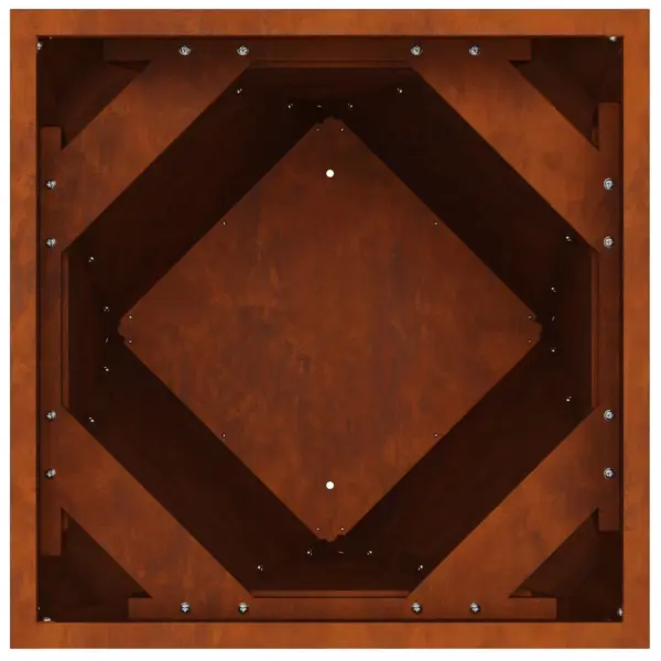 Terasest taimekastid roostevärvi, 2 tk, 50 x 50 x 75 cm – 7
