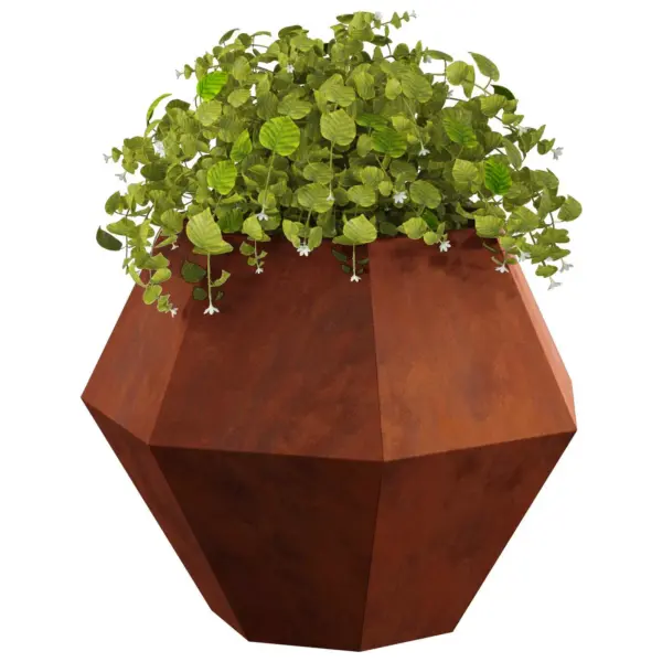 Terasest taimekastid, roostevärvi, 2 tk, 75 x 75 x 60 cm – 3