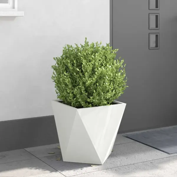 Terasest taimekastid välistingimustesse, 2 tk, valge, 40 x 40 x 40 cm – 4