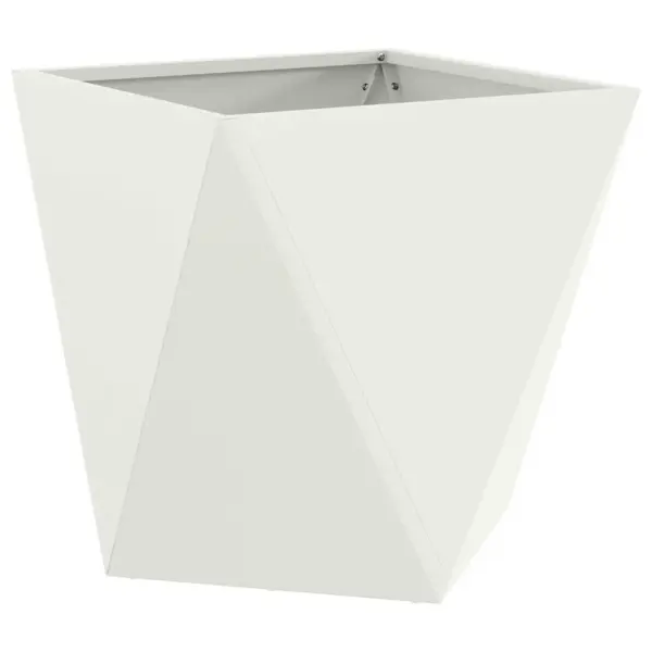 Terasest taimekastid välistingimustesse, 2 tk, valge, 40 x 40 x 40 cm – 5