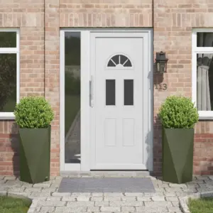 Terasest taimekastid, 2 tk, oliivroheline, 40 x 40 x 75 cm