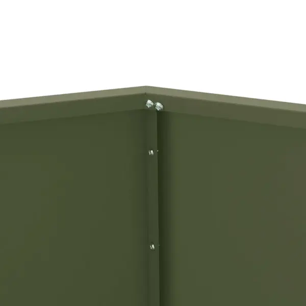 Terasest taimepotid välitingimustesse, 2 tk, oliivrohelised, 75 x 75 x 60 cm – 8