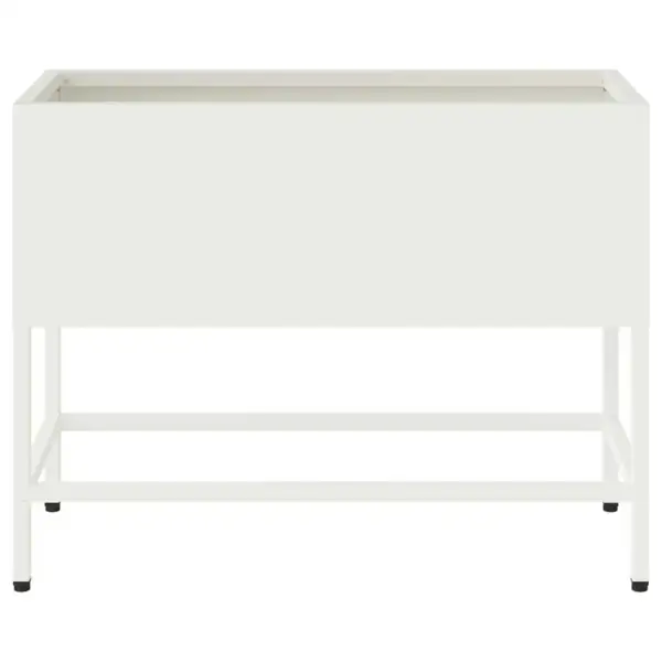 Terasest tõstetud aiataimelava, valge, 60 x 26 x 45 cm – 5