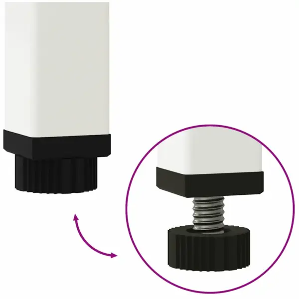 Terasest tõstetud aiataimelava, valge, 60 x 26 x 45 cm – 9