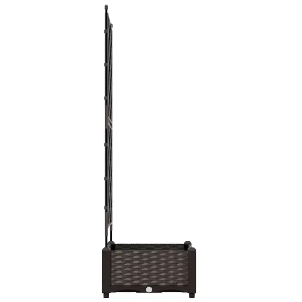 Pruun terasest trellisega aia istutuspott, 40 x 40 x 125,5 cm – 6