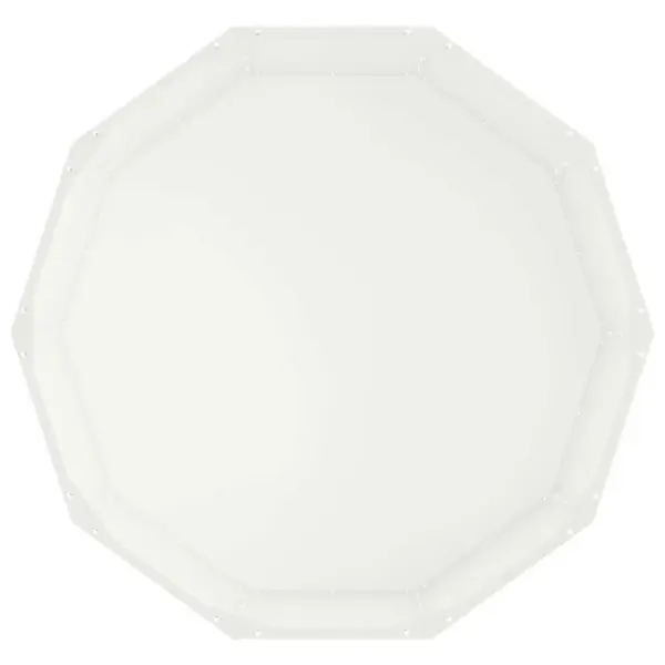 Ümmargune terasest taimekast õuealale, valge, 90 x 90 x 35 cm – 6