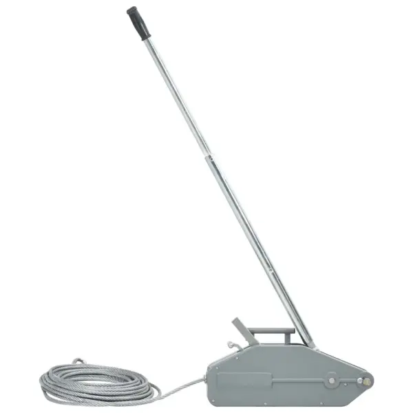 Terastrossiga käsitalivints, 1600 kg, 20 m tross, hall alumiiniumkorpus – 2