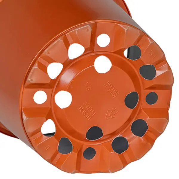 Plastikust lillepotid drenaažiavadega, terrakota, Ø 15 x 13 cm, 50 tk – 8