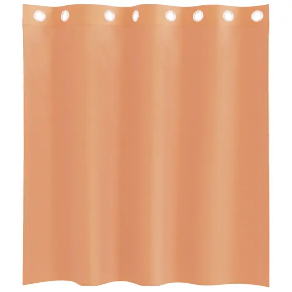 Poolläbipaistvad rõngastega voile kardinad, terrakota, 2 tk, 140 x 140 cm – 4