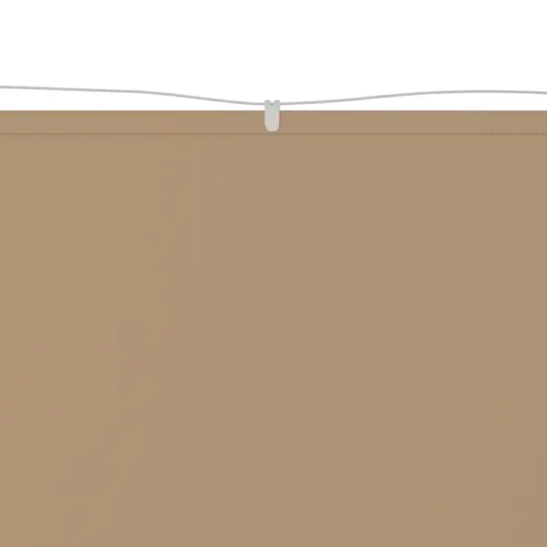 Terrassivarikatus Oxford-kangast, pruunikashall, veekindel ja UV-kaitsega, 140 x 420 cm – 3