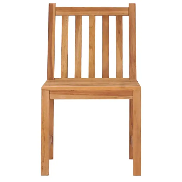 5-osaline tiigipuidust aiamööbli komplekt, pruun, laud 80 x 80 cm – 5