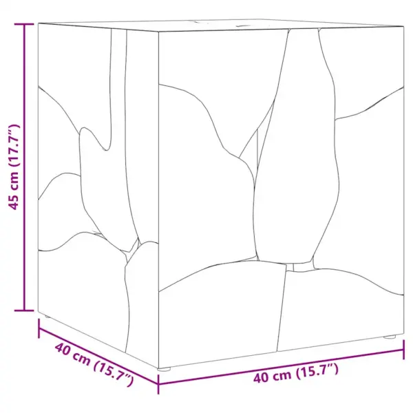 Tiigipuidust taburetid, 2 tk, pruun, 40 x 40 x 45 cm – 8