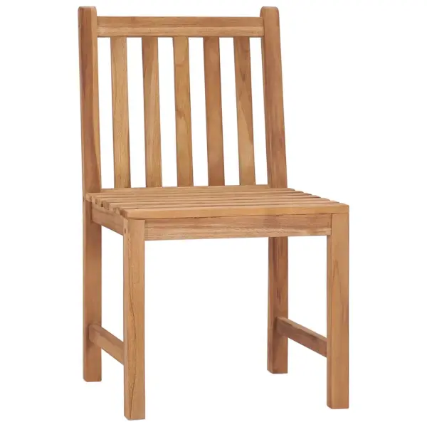 Tiigipuust aiatoolid halli ruudulise istmepadjaga, 4 tk, 50 x 53 x 90 cm – 3
