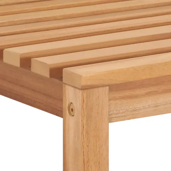 Tiigipuust aiatoolid halli ruudulise istmepadjaga, 4 tk, 50 x 53 x 90 cm – 7