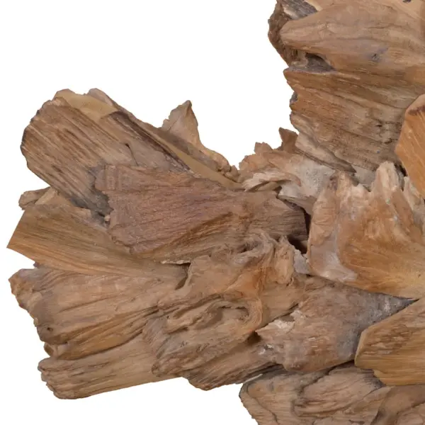 Käsitsi valmistatud tiigipuust kalaskulptuur, pruun, 40 x 12 x 57 cm – 8