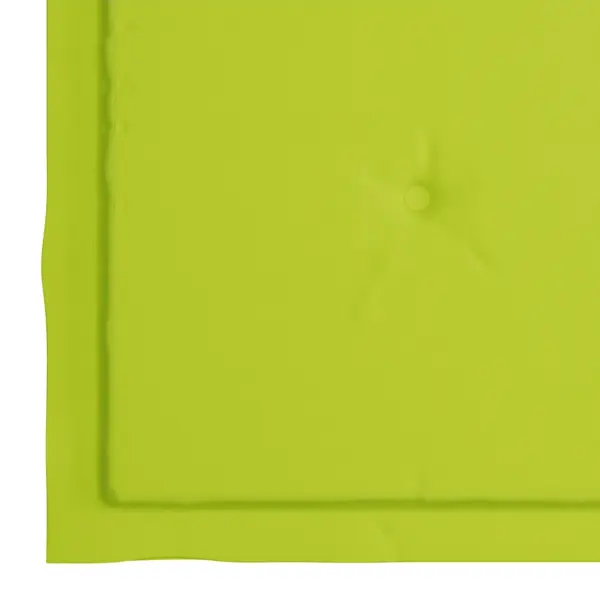 Kokkupandavad tiigipuust aiatoolid istmepatjadega, 4 tk, erkrohelised - 10