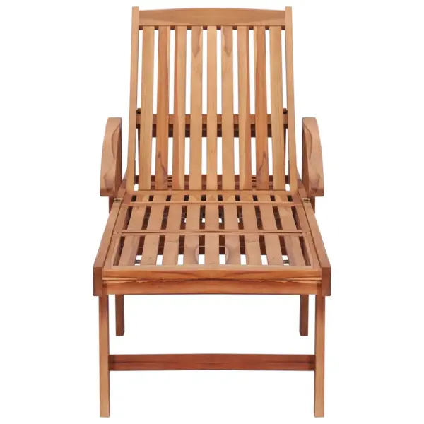 Tiigipuust lamamistool rataste ja sügavsinise padjaga, 195 x 59,5 cm – 5