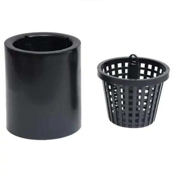 Tiigiskimmer veepinna puhastaja, must PVC, reguleeritav 650–850 mm, tiikidele kuni 100000 l – 8