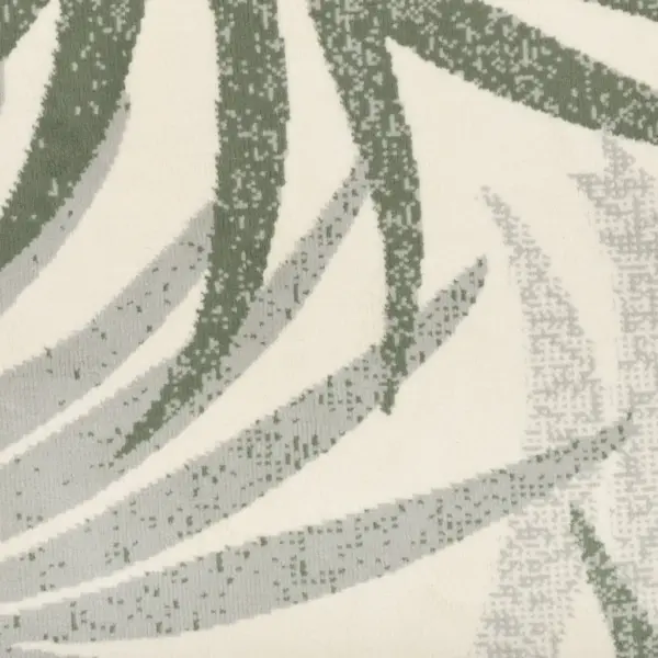 Madala karvaga toa- ja õuevaip lehemustriga, roheline, 190 x 300 cm – 7