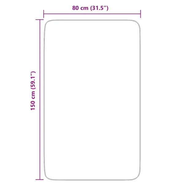 Kõrge narmaga shaggy vaip NAVARRA, tolmune roosa, 80 x 150 cm – 10