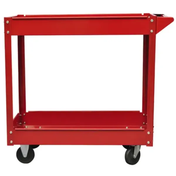 Töökoja tööriistakäru 2 riiuliga, 100 kg, punane, 2 tk komplekt – 2