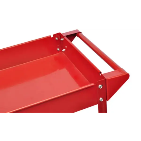 Töökoja tööriistakäru 2 riiuliga, 100 kg, punane, 2 tk komplekt – 3