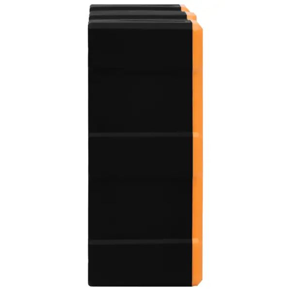 Seinale kinnitatav tööriistade organiseerija 16 läbipaistva sahtliga, oranž-must, 52 x 16 x 37 cm – 6