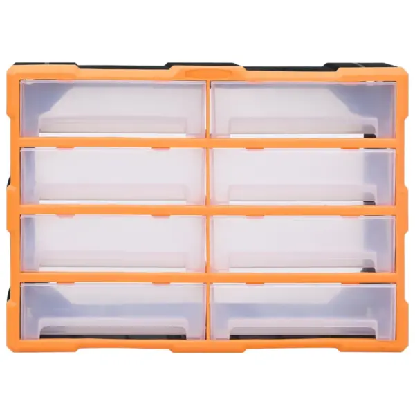 Mitmeotstarbeline organiseerija 8 suure sahtliga, oranž/must, 52 x 16 x 37 cm – 5