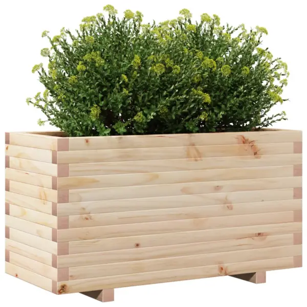 Aia taimekast töötlemata männipuidust, 90 x 40 x 49,5 cm – 4