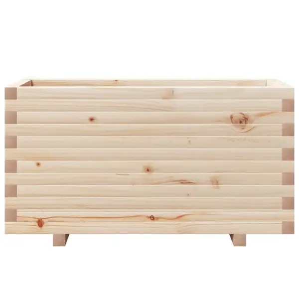 Aia taimekast töötlemata männipuidust, 90 x 40 x 49,5 cm – 5