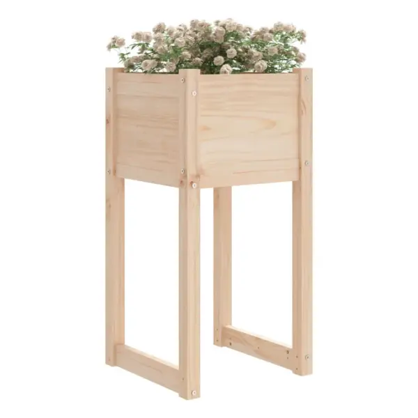 Töötlemata männipuidust taimekastid, 2 tk, 40 x 40 x 81 cm – 3