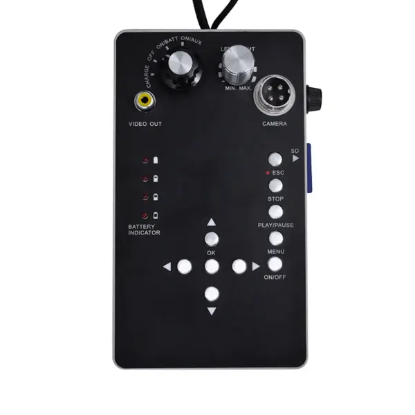 Kanalisatsioonitorude kontrollkaamera 30 m klaaskiudkaabliga, DVR-kontrollkarbi ja 7″ värvimonitoriga – 7